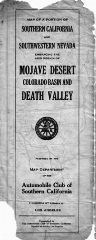 So. Cal. Map circa 1910 title page